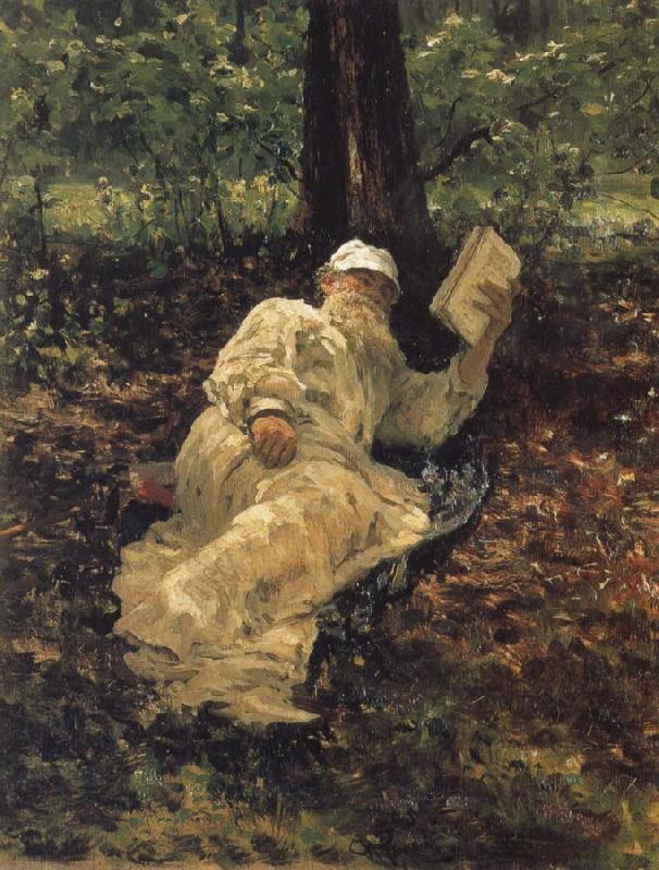 Ilia Efimovich Repin Tolstoy oil painting picture